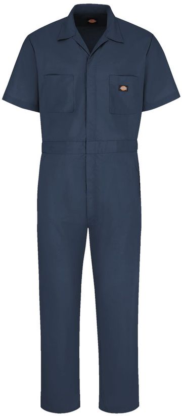 Dickies Men's Tall 5-ounce 65/35 polyester/cotton poplin Short Sleeve Coverall